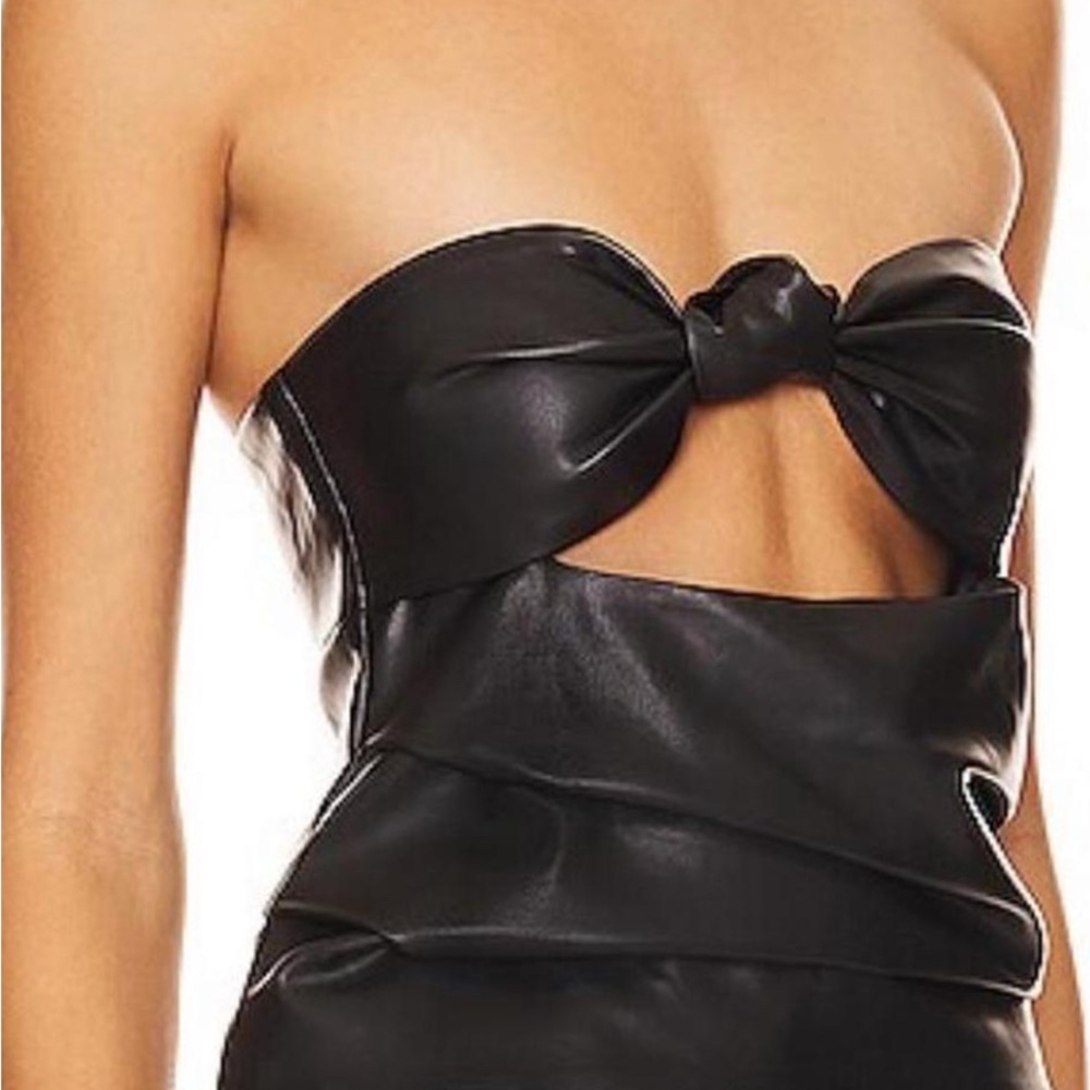 Revolve Leather NWT Top